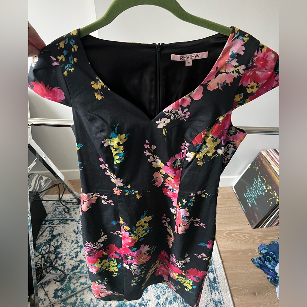 REVIEW shift dress floral print